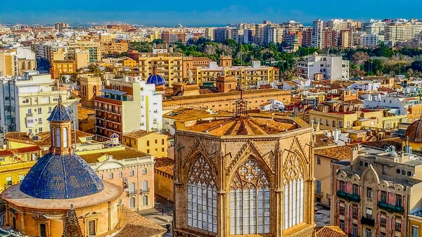 美丽的西班牙城市瓦伦西亚 历史中心的照片 — 图库照片