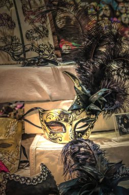 Güzel ve parlak karnaval Venedik Maske yakın çekim