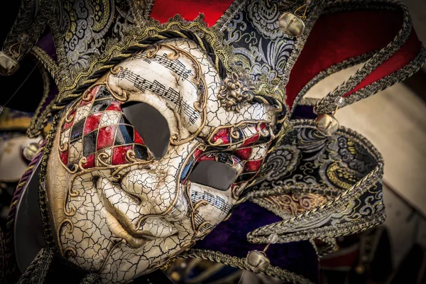 Beautiful Bright Carnival Venetian Masks Close — Stock Photo, Image