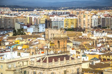 Güzel İspanyol şehir Valencia. Tarihi merkez fotoğrafları