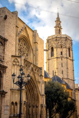 Valencia Katedrali, güzel bir Gotik tapınak Valencia, İspanya.