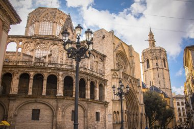 Valencia Katedrali, güzel bir Gotik tapınak Valencia, İspanya.