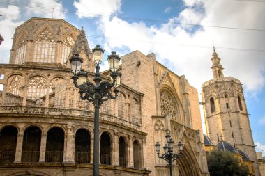 Valencia Katedrali, güzel bir Gotik tapınak Valencia, İspanya.