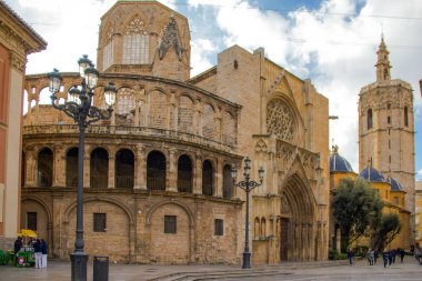Valencia Katedrali, güzel bir Gotik tapınak Valencia, İspanya.
