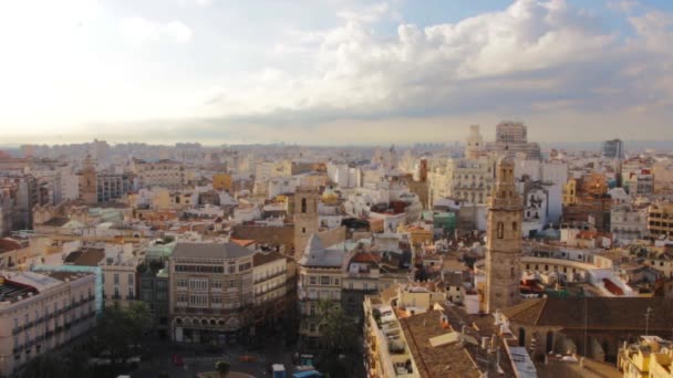 Hermosa ciudad española de Valencia. Fotos del centro histórico . — Vídeos de Stock