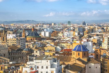 Güzel İspanyol şehir Valencia. Tarihi merkez fotoğrafları