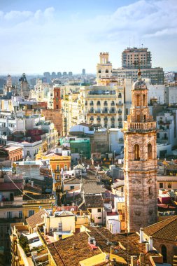 Güzel İspanyol şehir Valencia. Tarihi merkez fotoğrafları.