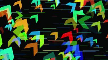 3d geometrik arka plan. Hareket geometrik yüzeyi