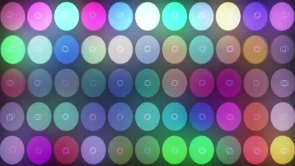 Fundo Abstrato Superfícies Geométricas Círculos Animação Macro Abstract — Vídeo de Stock