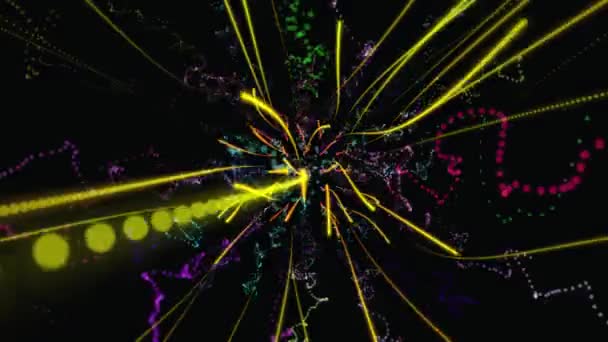 Абстрактный Трехмерный Геометрический Фон Геометрическая Поверхность Движении — стоковое видео