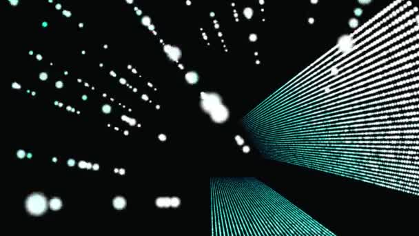 Fondo Geométrico Abstracto Superficie Geométrica Movimiento — Vídeo de stock