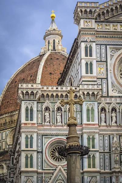 Φλωρεντία, βαπτιστήριο και το διάσημο Duomo, Σάντα Μαρία ντελ Φιόρε — Φωτογραφία Αρχείου