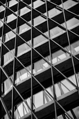 Metal yapı, geometrik tasarım, soyut geometrik arka plan.