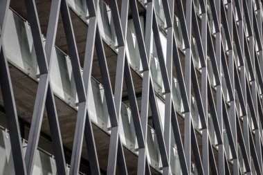 Metal yapı, geometrik tasarım, soyut geometrik arka plan.