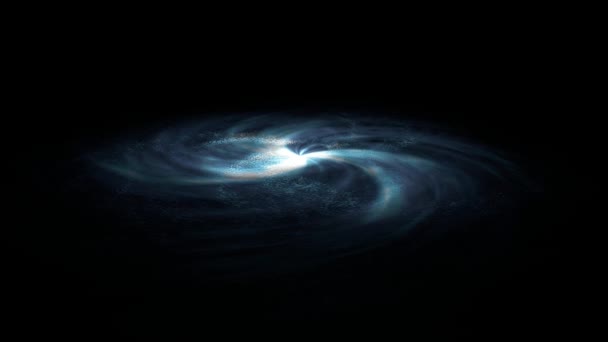 Galaxia espiral púrpura en el espacio profundo . — Vídeos de Stock