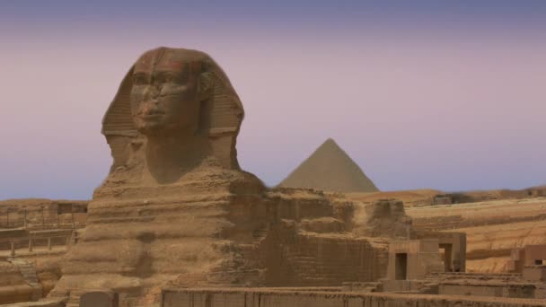 Antike Sphinx Und Pyramiden Symbol Ägyptens — Stockvideo