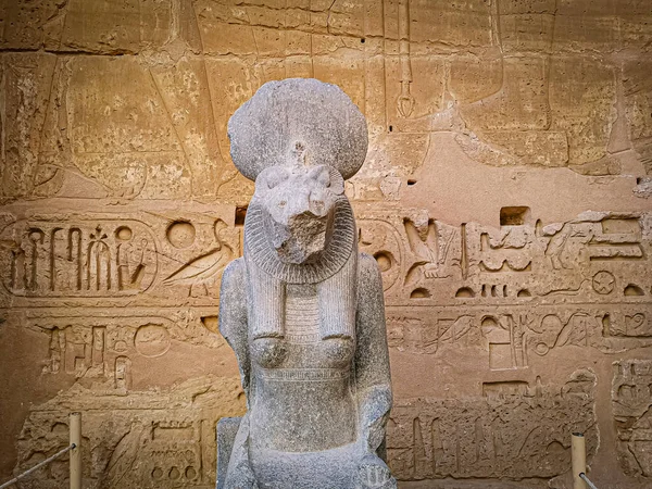Socha Sekhmeta Egyptské Bohyně Lví Hlavou — Stock fotografie