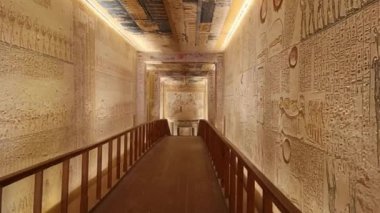 KV9, Kings Valley No. 9, Memnon 'un mezarı, 20. hanedanlıktan firavunların mezarı Ramses V ve Ramses VI..