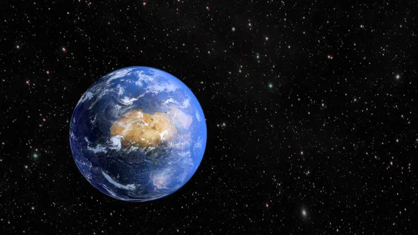 ดาวเคราะห โลกและทว ปแอฟร การแสดงผล — ภาพถ่ายสต็อก