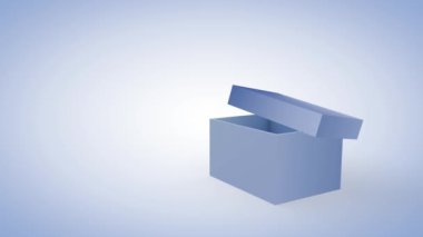 Elektrik lambalarıyla dolu bir kutu, yeni bir fikir. 3d oluşturma