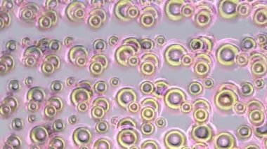 Soyut animasyon, elementlerin dinamik dönüşünün arka planı. 3B görüntüleme