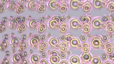 Soyut animasyon, elementlerin dinamik dönüşünün arka planı. 3B görüntüleme