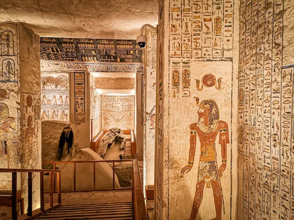 Kv9 Kings Valley Tumba Memnon Tumba Los Faraones Dinastía Ramsés —  Fotos de Stock