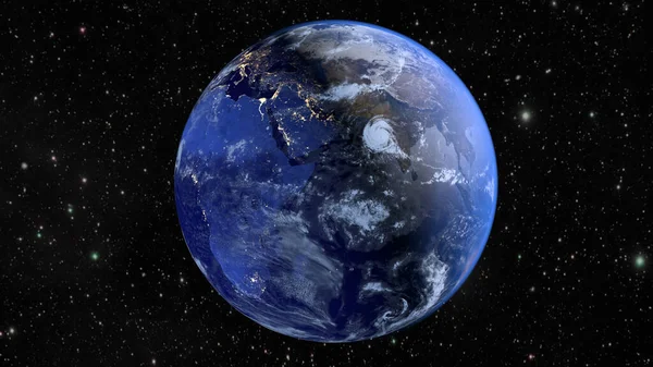 Planet Earth Continent Africa Rendering — Stock Photo, Image