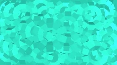 Dönen küplerden soyut grafik arkaplan, 3B görüntüleme