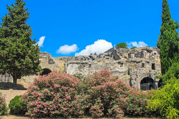 Руины Древнего Итальянского Города Помпеи — стоковое фото