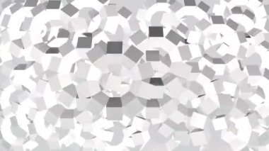 Dönen küplerden soyut grafik arkaplan, 3B görüntüleme