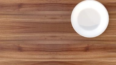 Sonsuz pizza hareketi, reklam arkaplanı. 3B görüntüleme