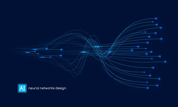 Sinir ağları tasarımı, Ai kavramı, vektör şablonu