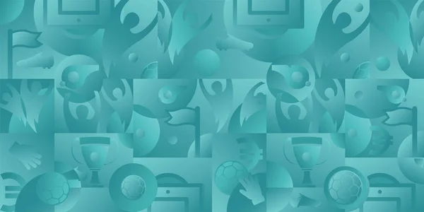 Futbol yeşil arka plan, vektör illüstrasyon