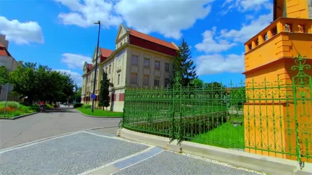 Tarihi Rönesans Sarayı Avrupa Prostejov — Stok video