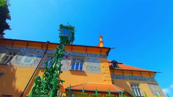 Ιστορικό Αναγεννησιακό Παλάτι Ευρώπη Prostejov — Αρχείο Βίντεο