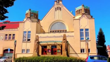 National House Narodni dum, Theatre, Galeri, Restoran, Secession Style, Nadir Tarihi Binalar, Avrupa, CZ, Prostejov