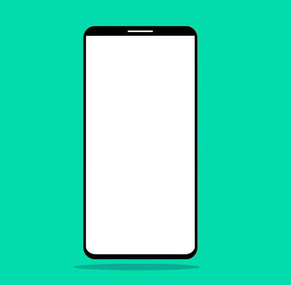 Smartphone-Attrappe mit leerem Bildschirm. — Stockvektor