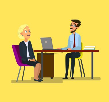 Cv veya İK icra müdürü iş başvuru sahibi kadın müdür ofis toplantı holding patronu.