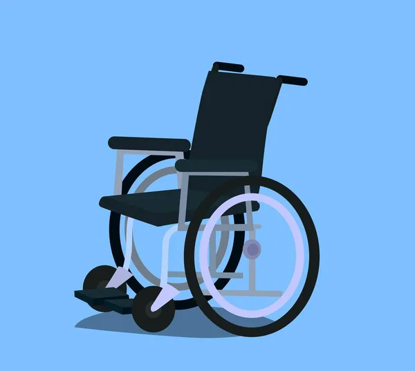 Fauteuil Roulant Dans Hôpital Vecteur Plat Matériau Objet Conception Illustration — Image vectorielle