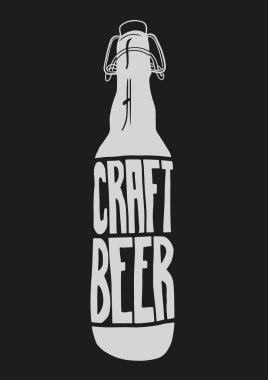 Vintage tarzı zanaat bira işareti. Mürekkep damgası tasarımlar.