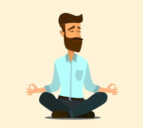 İşyeri Karikatür Vektör Kavramı rahatlatıcı ve stres kabartma.