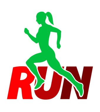 Vektör Illustration Çalıştır ve çalışan tema. Grunge arka plan. Tipografi, t-shirt grafik, baskı, poster, afiş, el ilanı, posta kartı