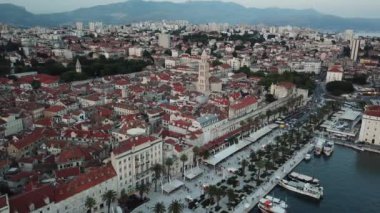 Split, Hırvatistan havadan görünümü