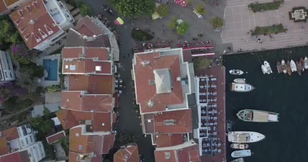 Luftaufnahme Von Burgazada Kleinste Der Prinzeninseln Burgaz Ada Istanbul Türkei — Stockvideo