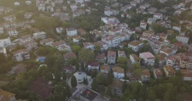 Burgazada, Prens Adaları, Burgaz Ada, Istanbul, Türkiye en küçük havadan görünümü.