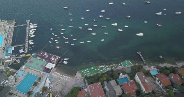 Veduta Aerea Burgazada Più Piccola Delle Isole Del Principe Burgaz — Video Stock