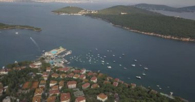 Burgazada, Prens Adaları, Burgaz Ada, Istanbul, Türkiye en küçük havadan görünümü.