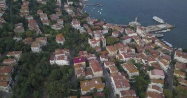 Burgazada, Prens Adaları, Burgaz Ada, Istanbul, Türkiye en küçük havadan görünümü.