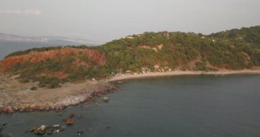 Burgazada, Prens Adaları, Burgaz Ada, Istanbul, Türkiye en küçük havadan görünümü.